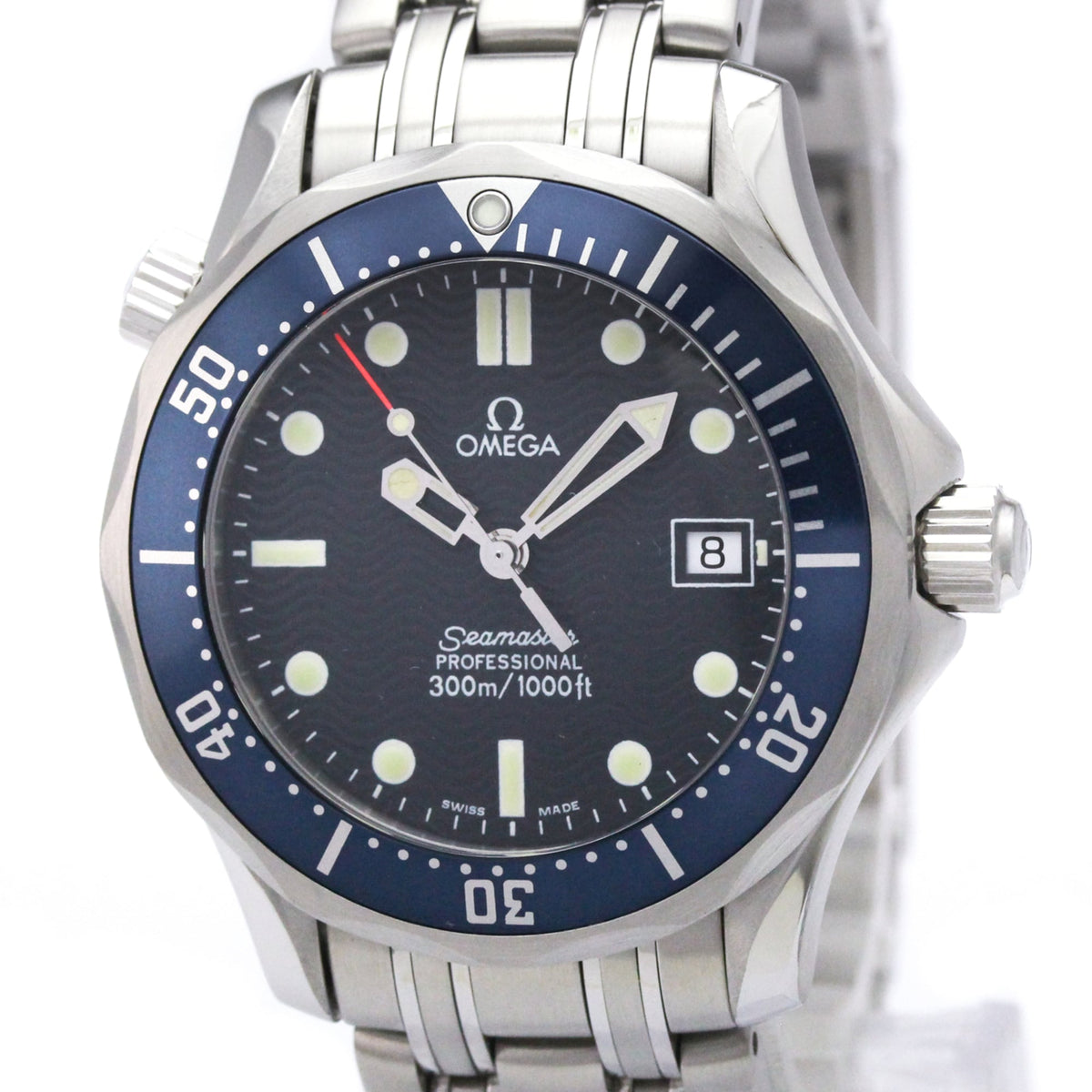 Montre Omega Seamaster 2561.8 à cadran bleu, 36 mm