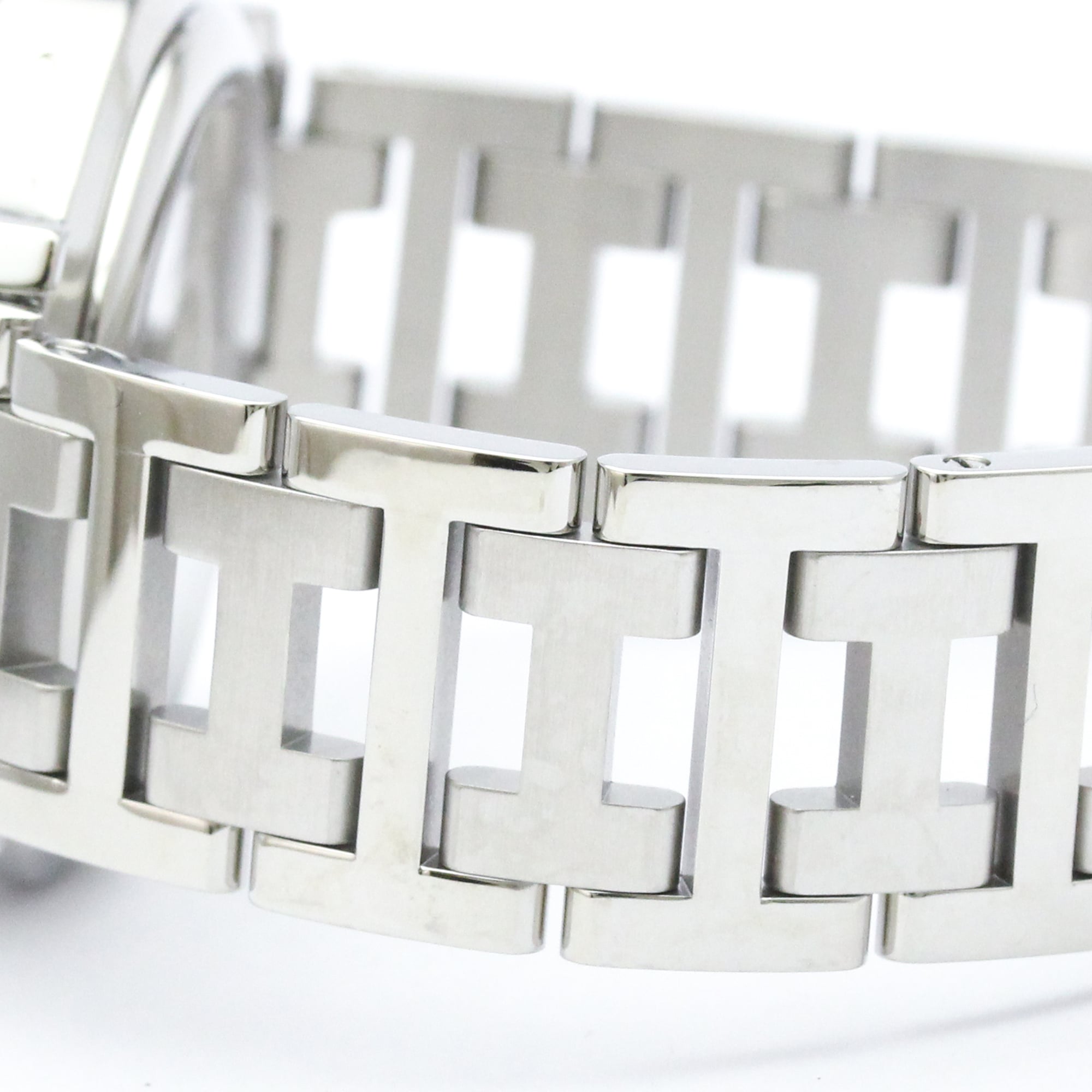 HERMES Clipper Power Reserve Steel Automatic Watch CL5.710 Polished