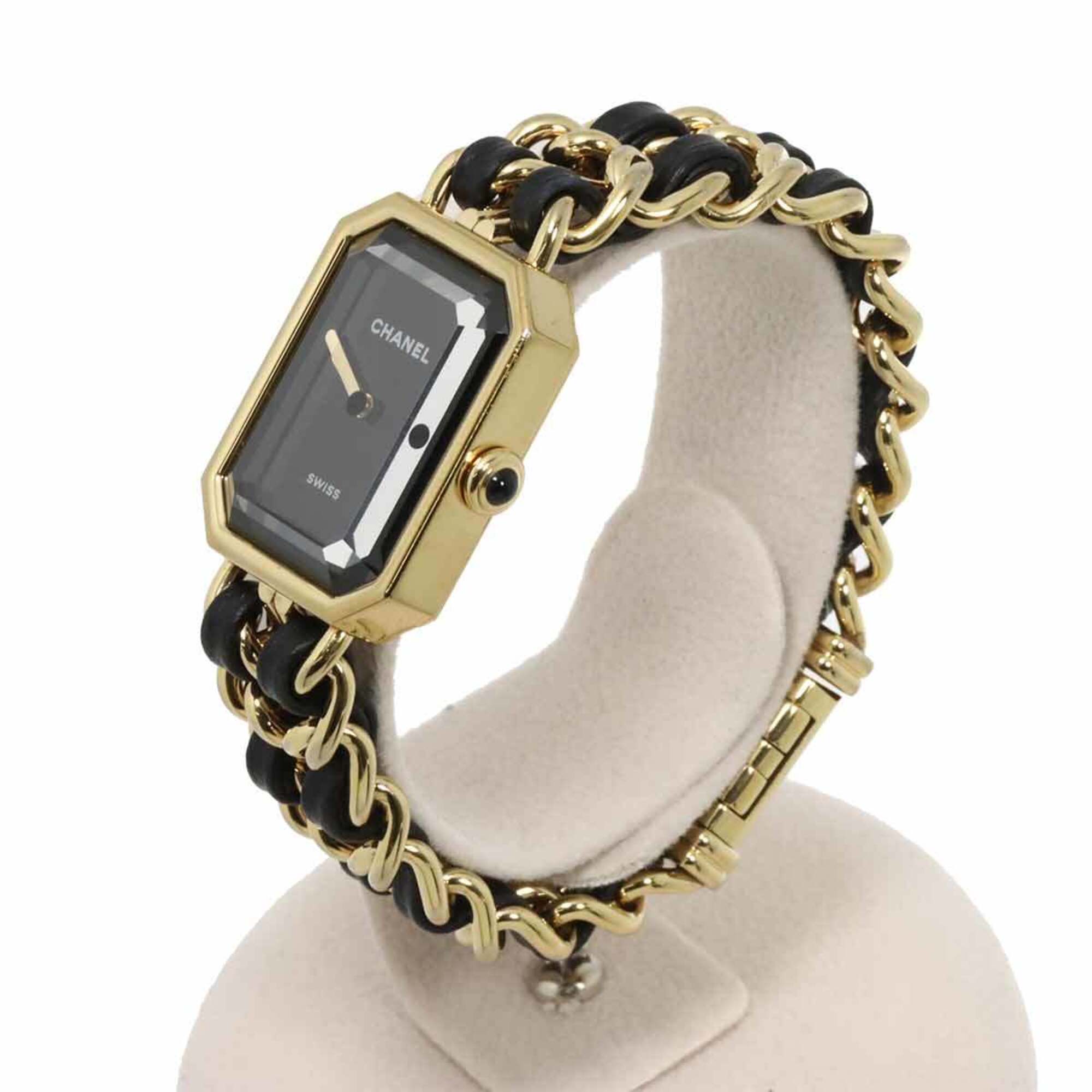 Montre Chanel Première, taille S, référence H6951, modèle actuel, montre pour femmeNoir orQuartz