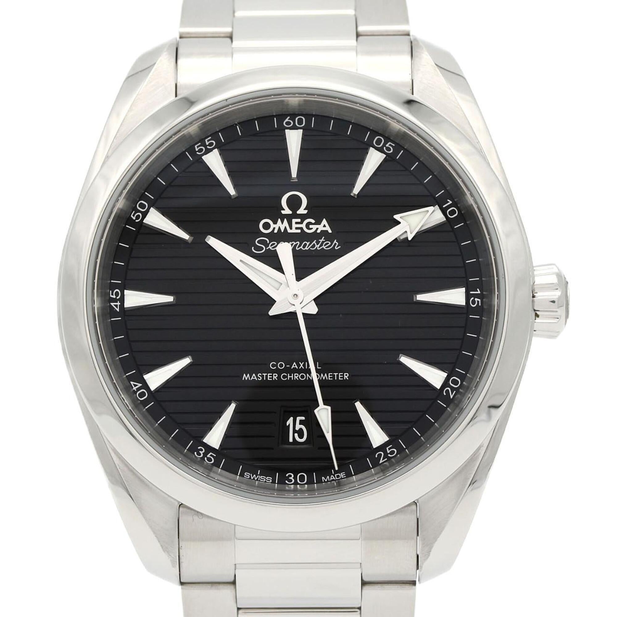 Omega Seamaster 220.10.38.20.01.001 Black Dial Stainless steel 38mm Watch