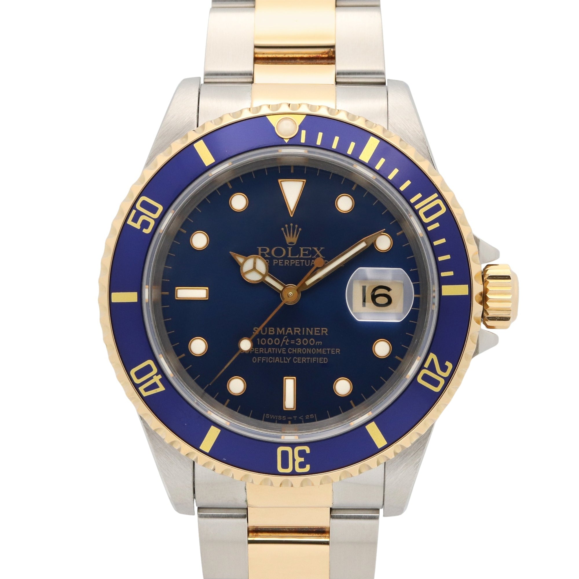 Rolex Submariner S-series 18K ( 16613 Blue Dial 40mm Watch