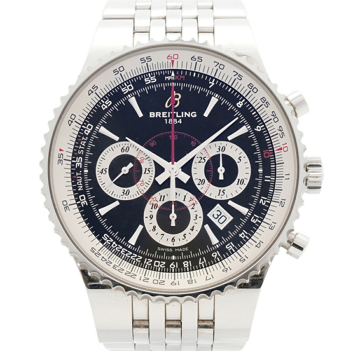 Breitling Navitimer Montbrillant 47 A23351 Black Dial 46mm Watch
