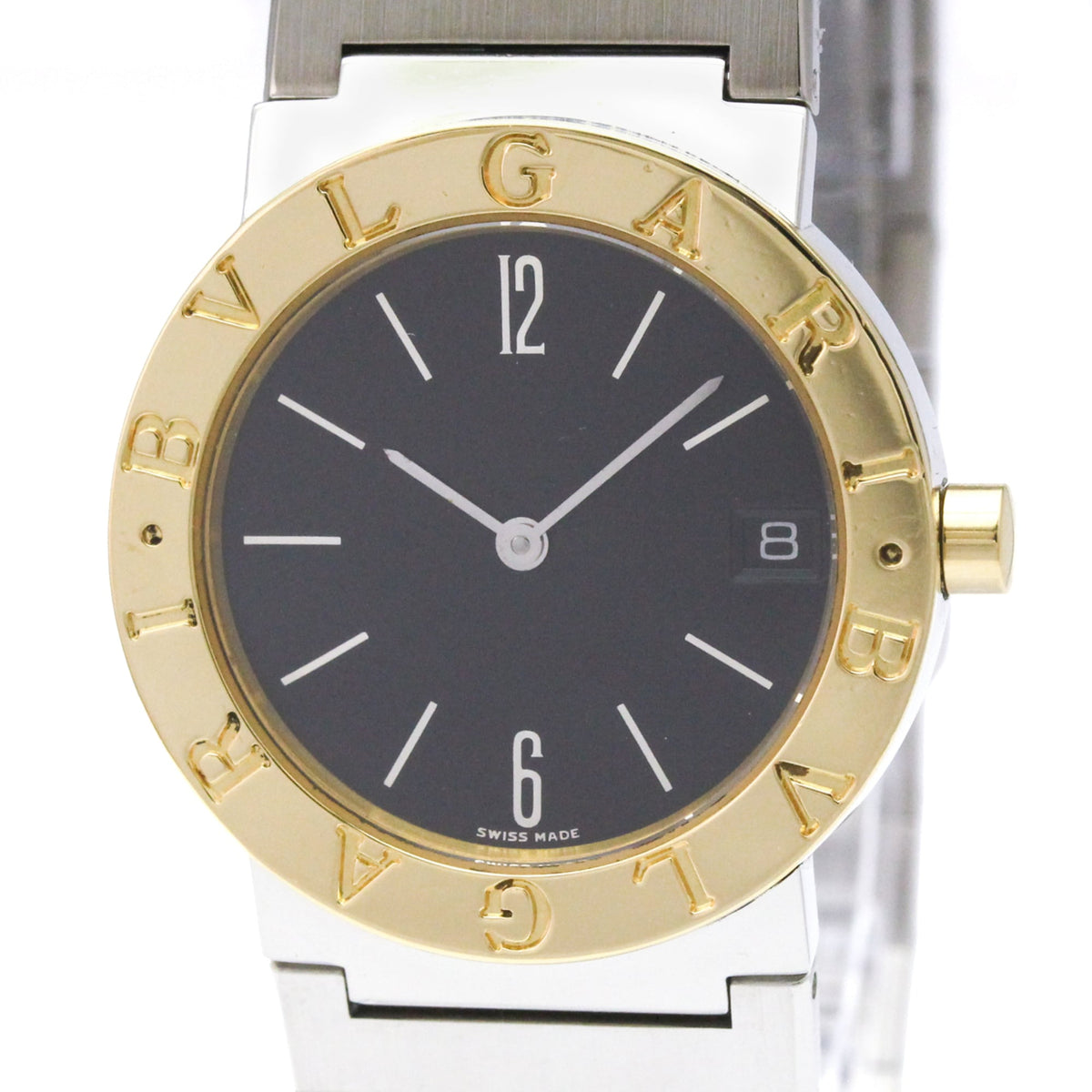 Bvlgari Bvlgari Bvlgari BB30SGD Black Dial 30mm Watch