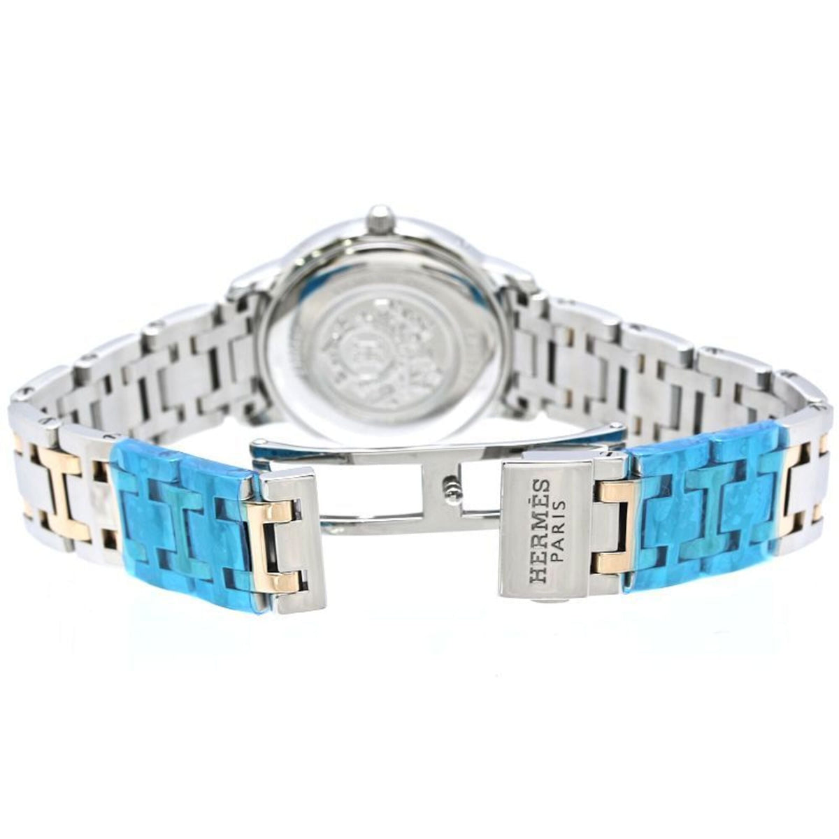 Hermes Clipper Nacre Diamond Bezel CP1.322.212/4967 White shell Dial 28mm Watch