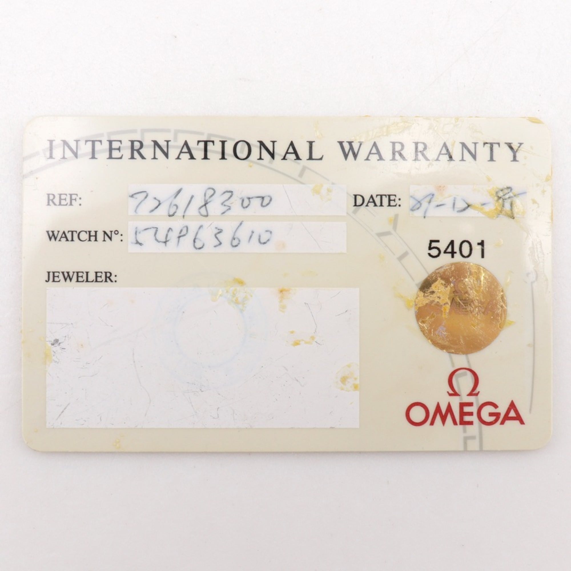 Omega De Ville 7261.83 roestvrijstalen horloge, model uit 1993, quartz, analoog, zwarte wijzerplaat, dameshorloge