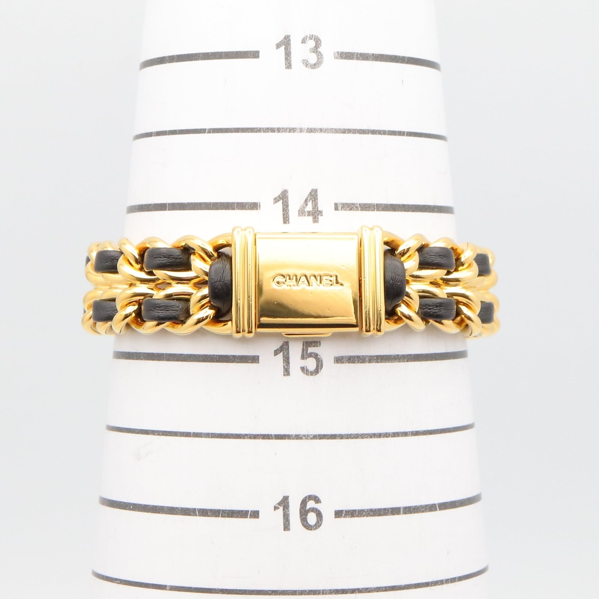 Montre Chanel CHANEL Première M, cuir plaqué or, femme, Noir, H0001