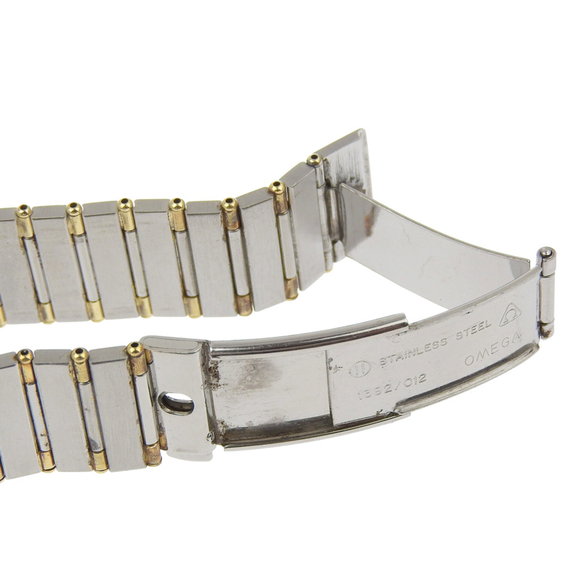 OMEGA Constellation Herrenuhr, Edelstahl mit Diamanten, QuarzUhrwerk, analoge Anzeige, Silber Zifferblatt