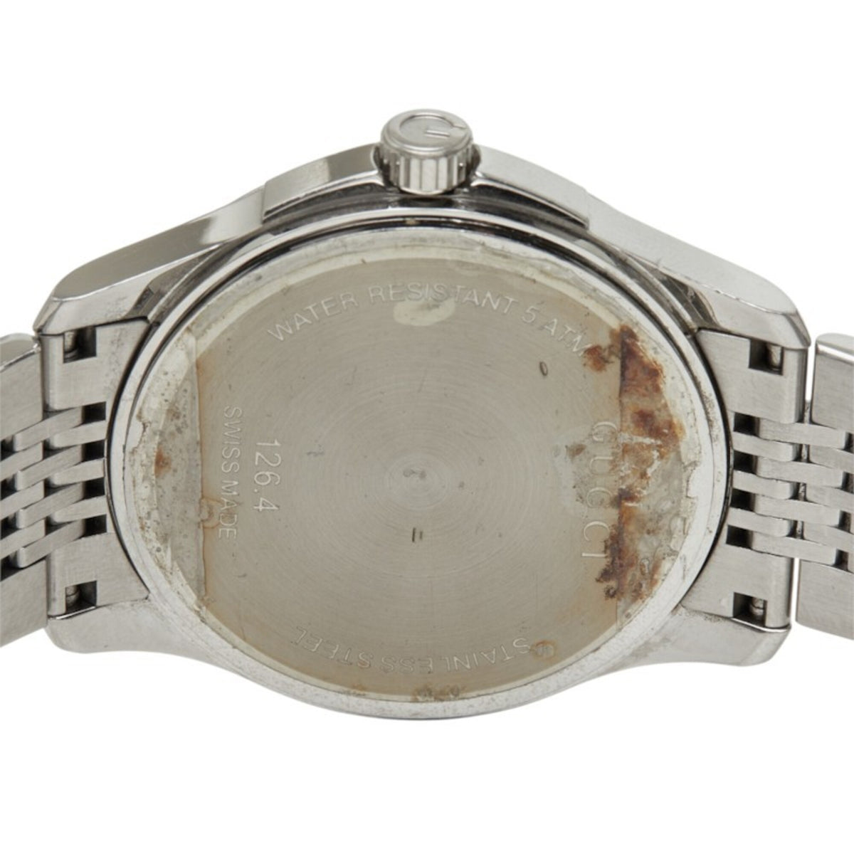 Gucci G-Timeless 126.4 horloge met witte wijzerplaat, 38 mm