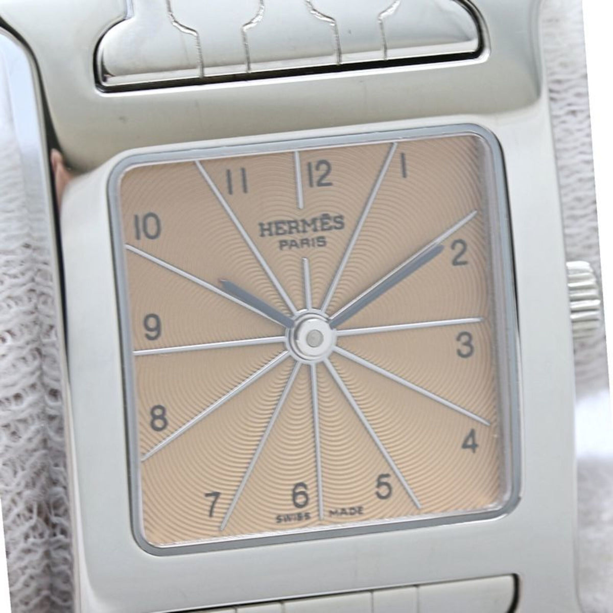 Hermes H- HH1.210.461/4804 Pink Dial 21mm Watch