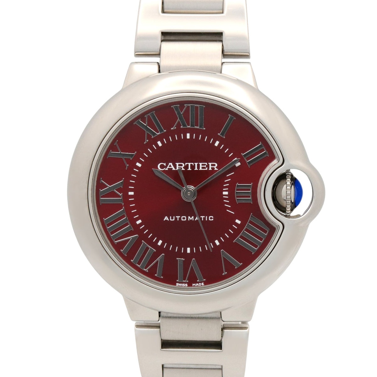 Cartier Ballon Bleu 33mm WSBB0052 Red color Dial 33mm Watch
