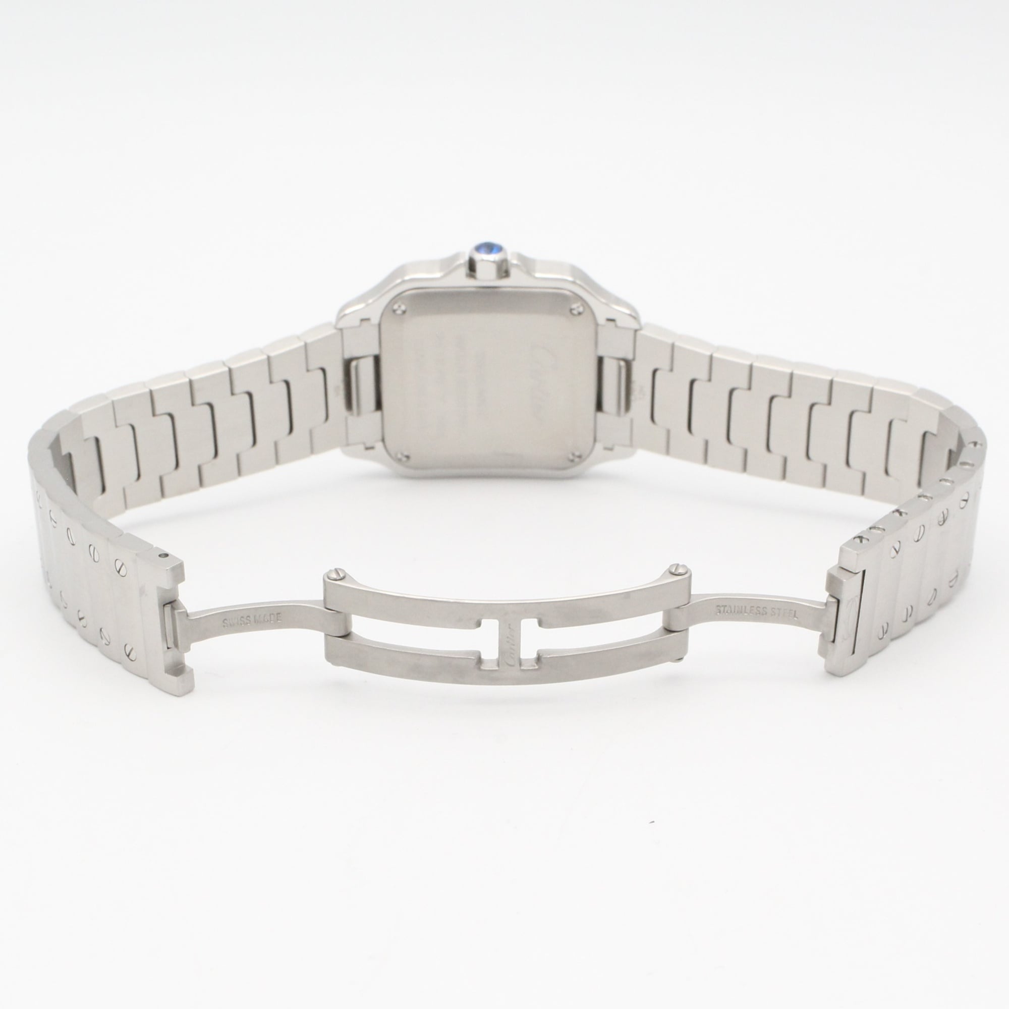 Cartier Santos WSSA0082 Silver Dial Stainless steel 27mm Watch
