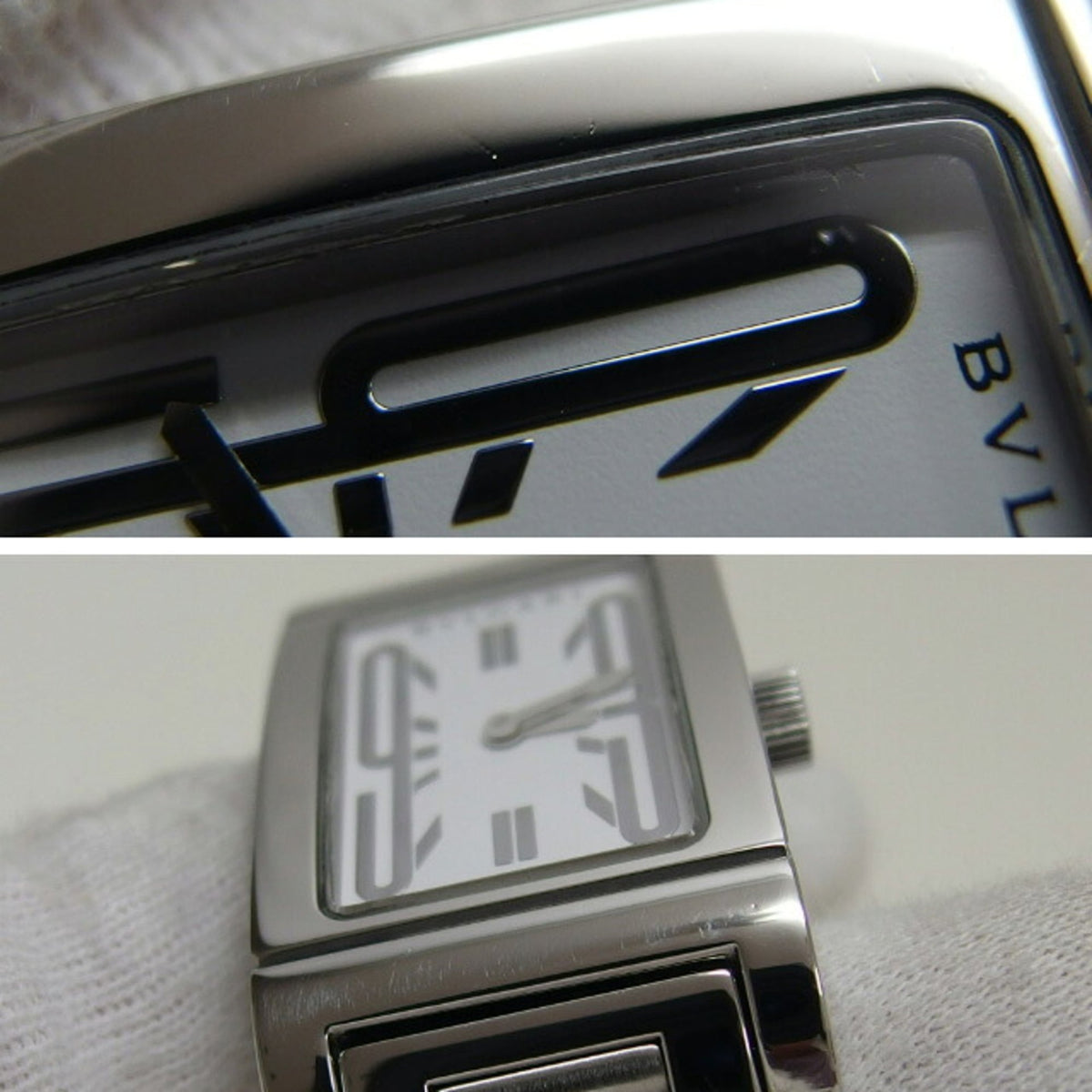 Montre Bvlgari Rettangolo RT39S Blanc avec cadran de 21 mm