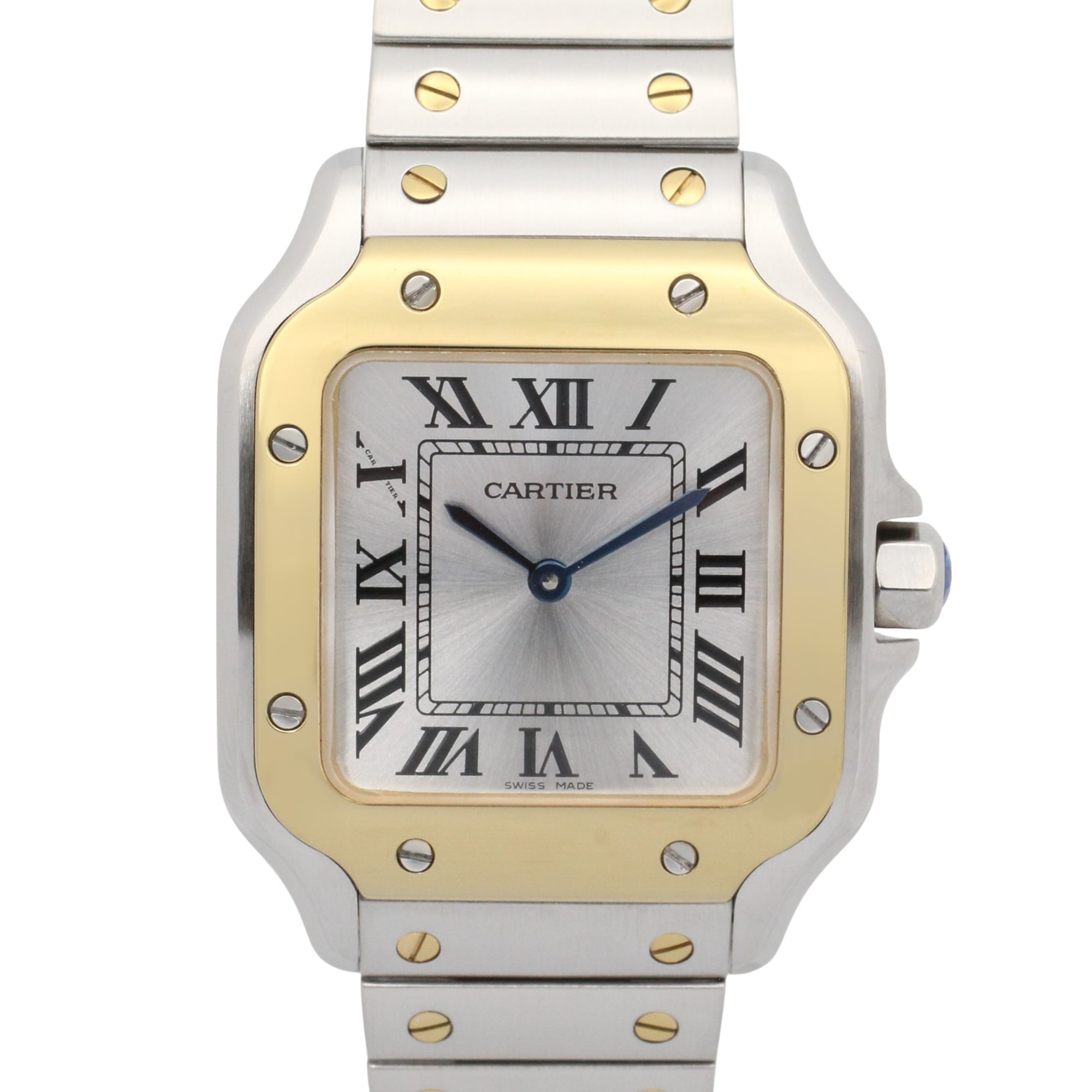 Cartier Santos W2SA0033 Silver Dial Stainless steel, yellow gold 27mm Watch