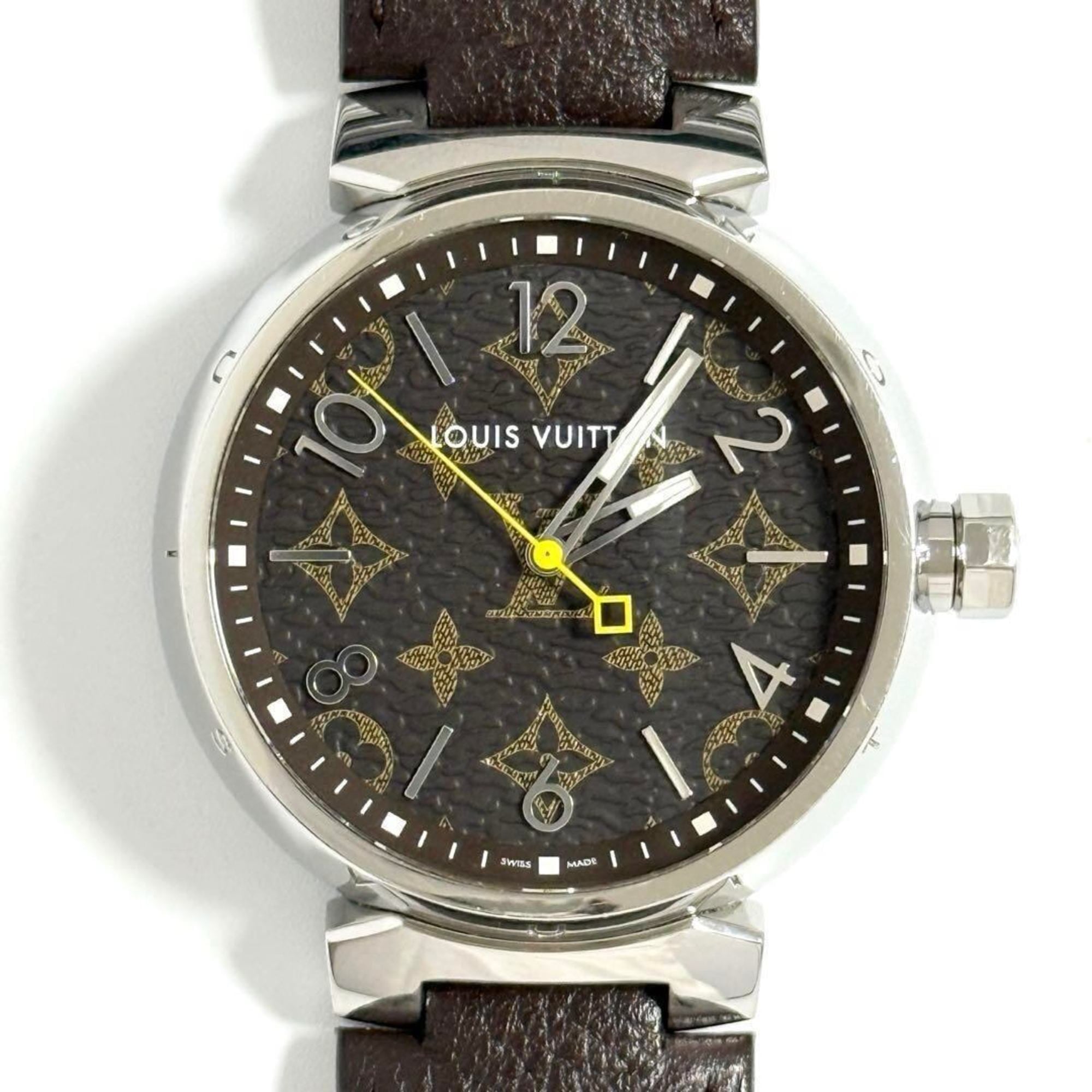 Louis Vuitton Men's Tambour Monogram Watch 39mm