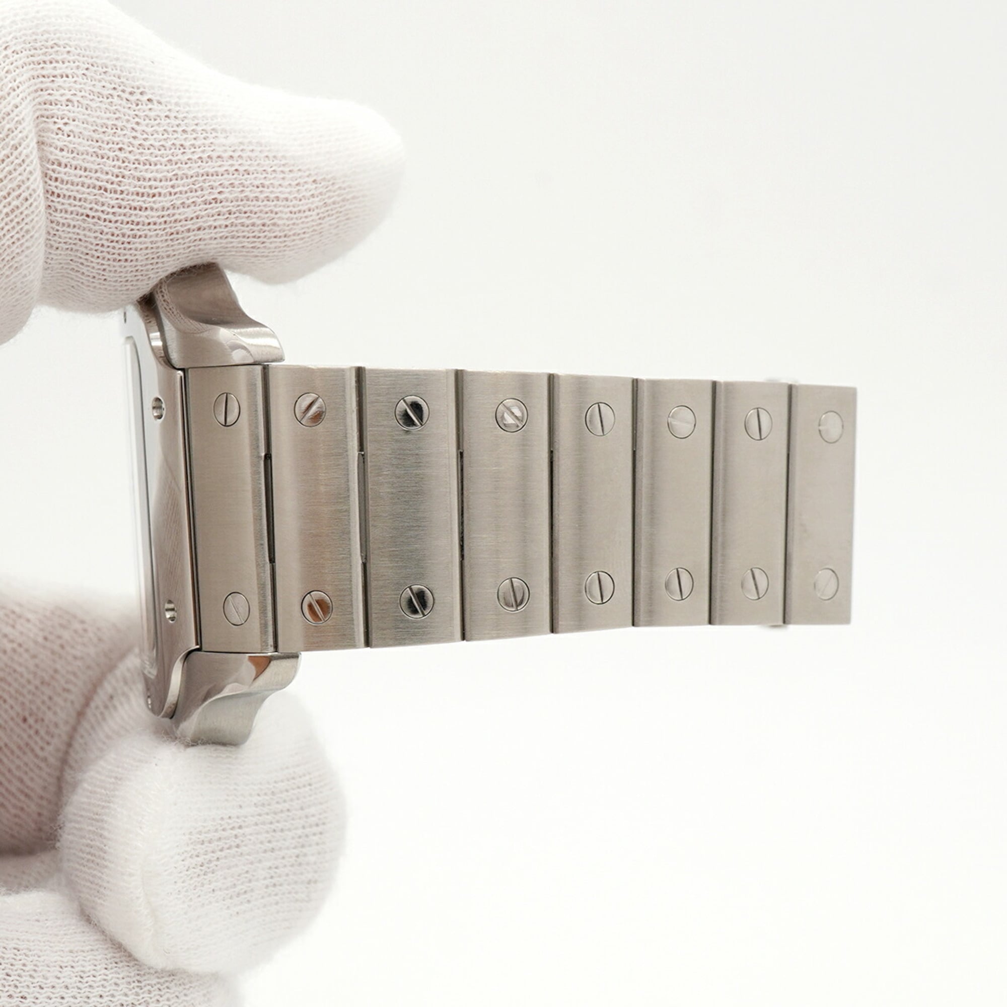Cartier Santos LM WSSA0018 Silver Dial Men's Watch