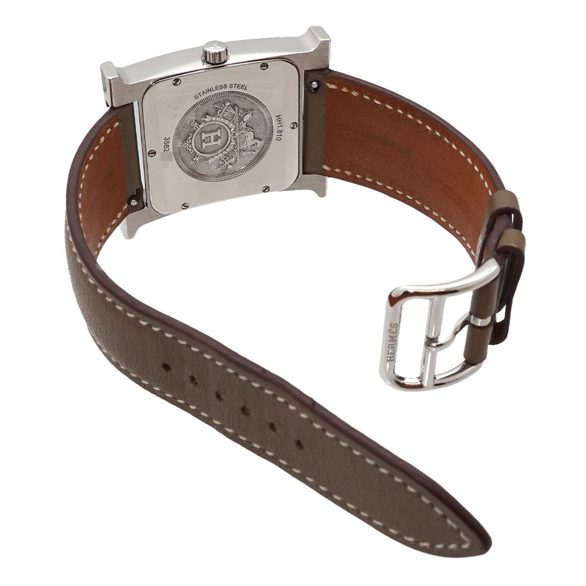 Hermes H- HH1 810 horloge met witte wijzerplaat, 31 mm