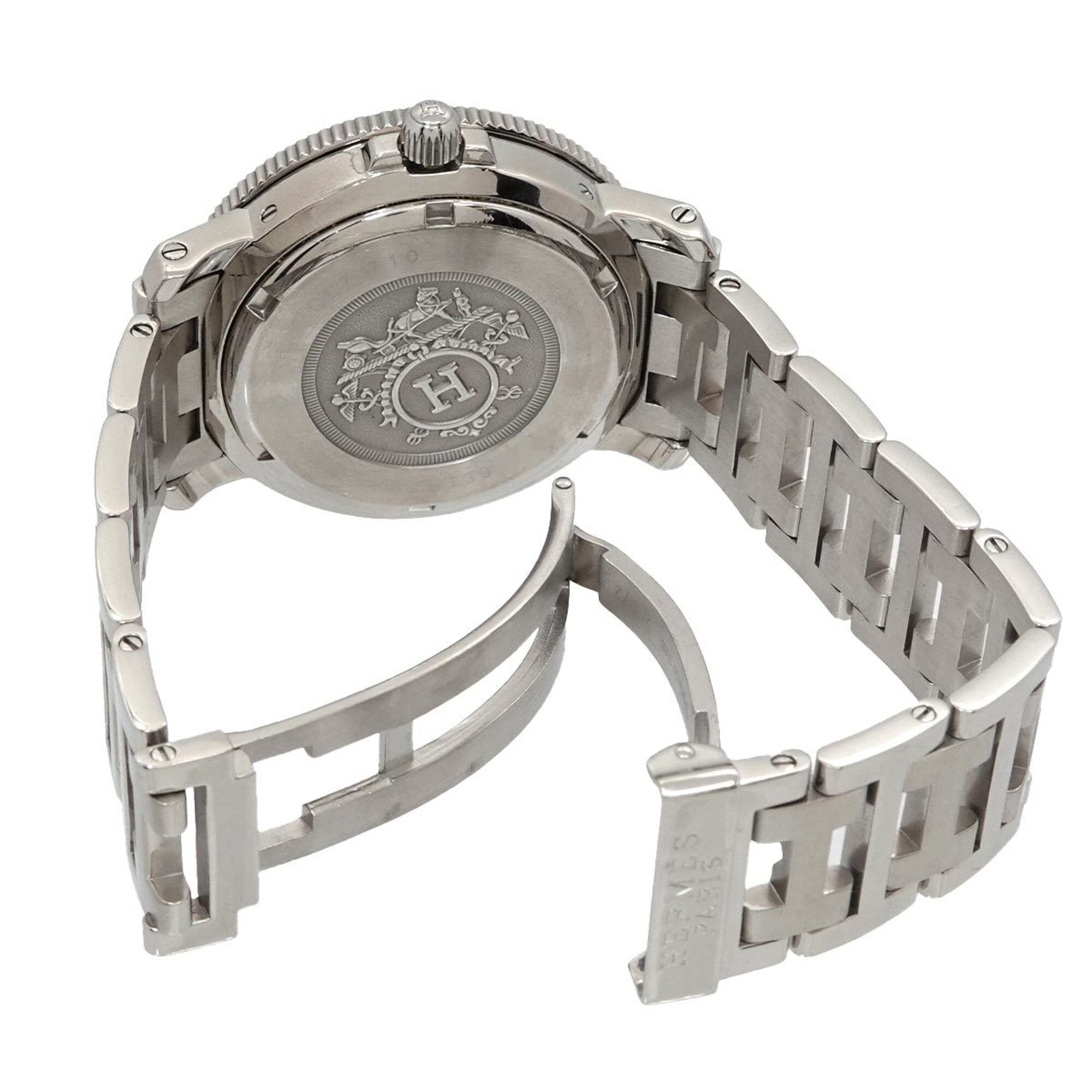 Hermes Clipper CL7 710 Blue Dial 37mm Watch