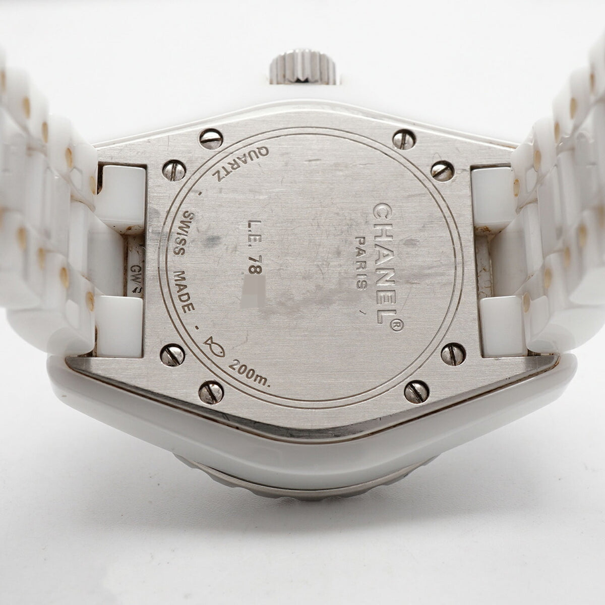 Chanel J12 12P Diamond H1628 Weiß Zifferblatt 34 mm Uhr
