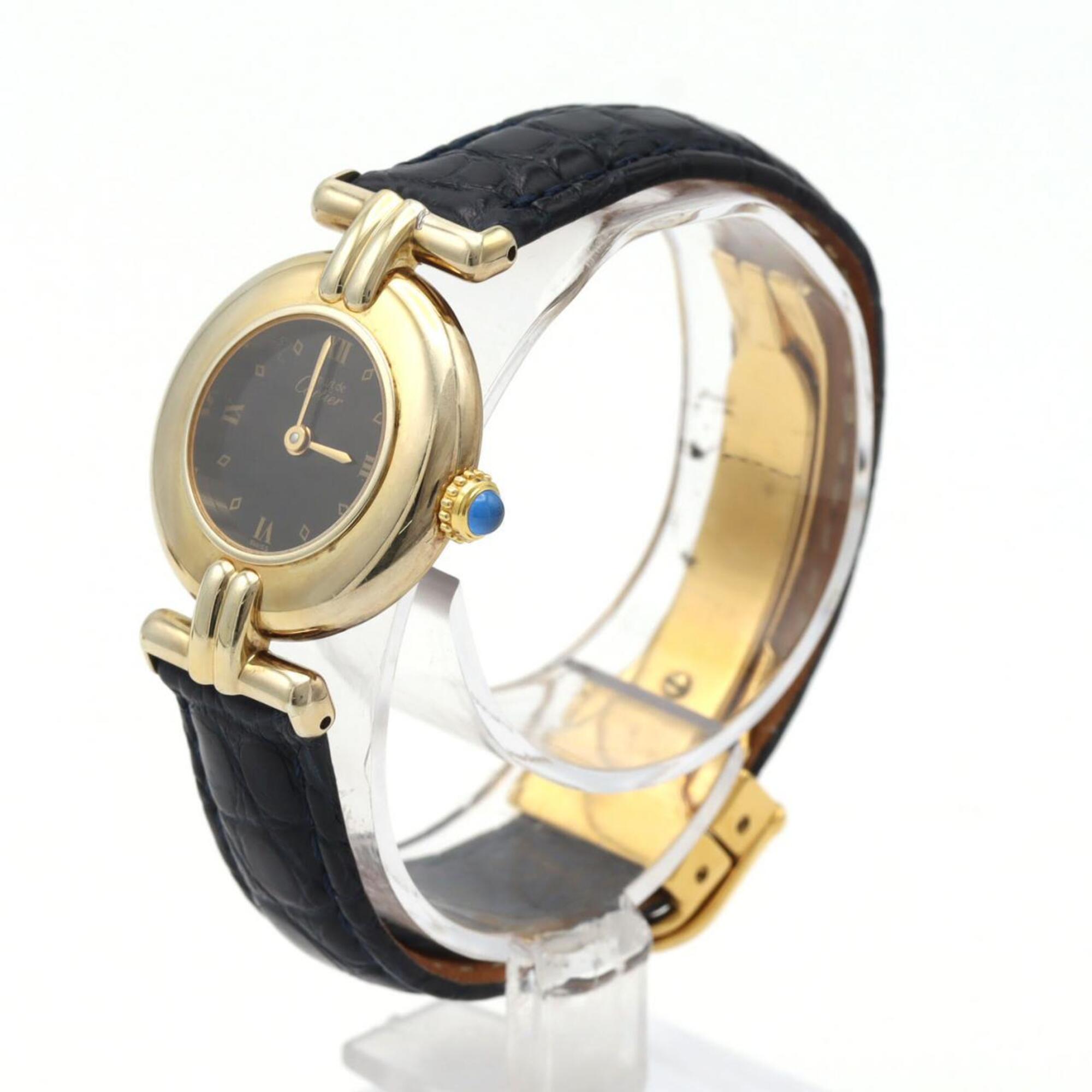 Cartier Must Colisée SM Black Dial 24mm Watch