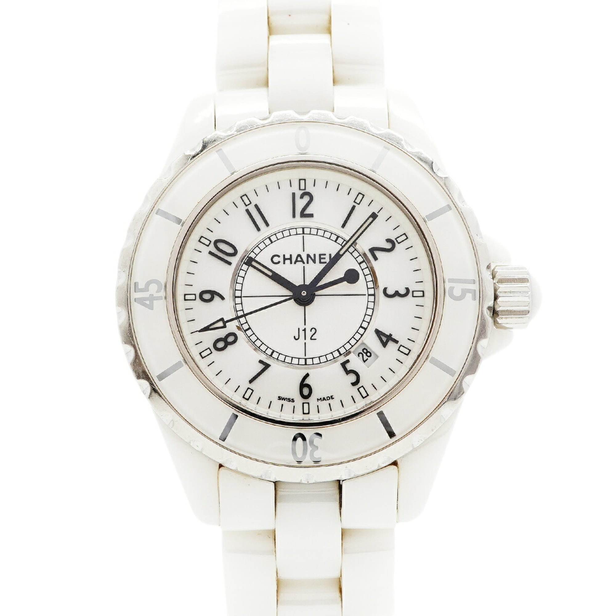 Chanel J12 H0968 White Dial 33mm Watch