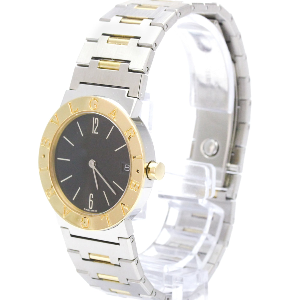 Bvlgari Bvlgari Bvlgari BB30SGD Black Dial 30mm Watch