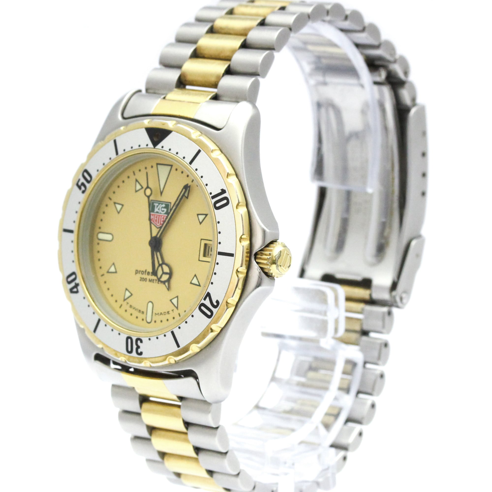 TAG HEUER 2000 Professional Gold Plated Steel Quartz Mens 974.006R