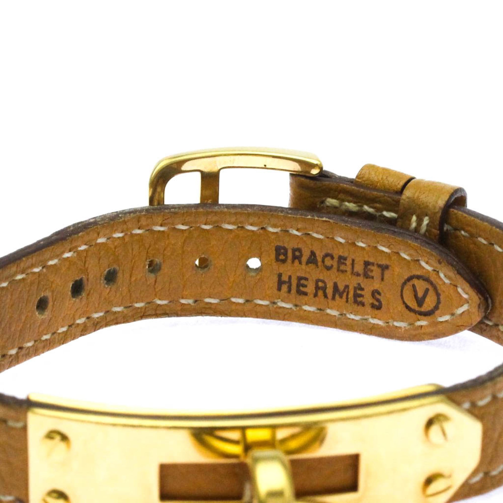 HERMES Kelly-horloge, verguld, leer, quartz, dameshorloge