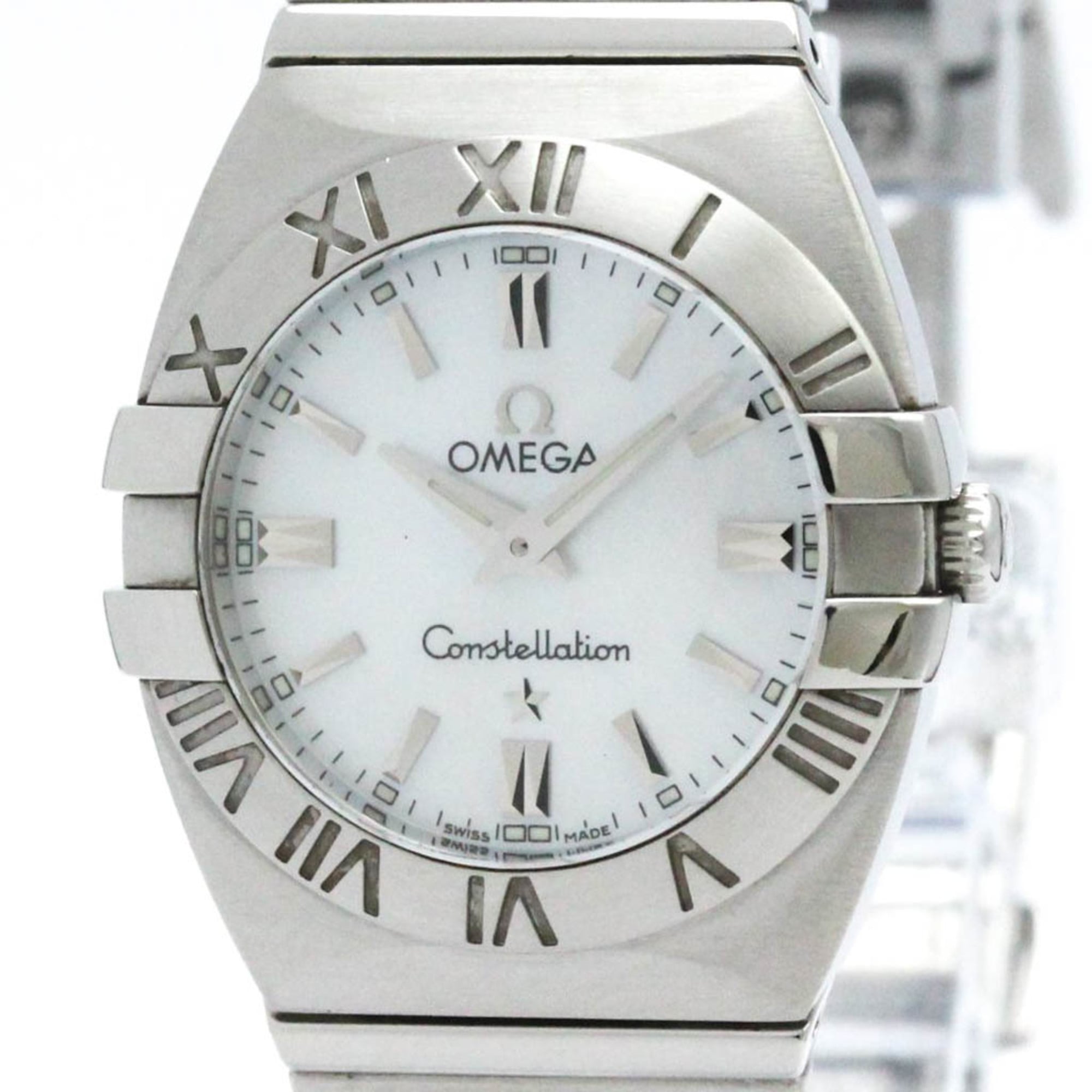 OMEGA Constellation Double Eagle MOP Dial Steel Quartz Watch 1581.70 BF578006