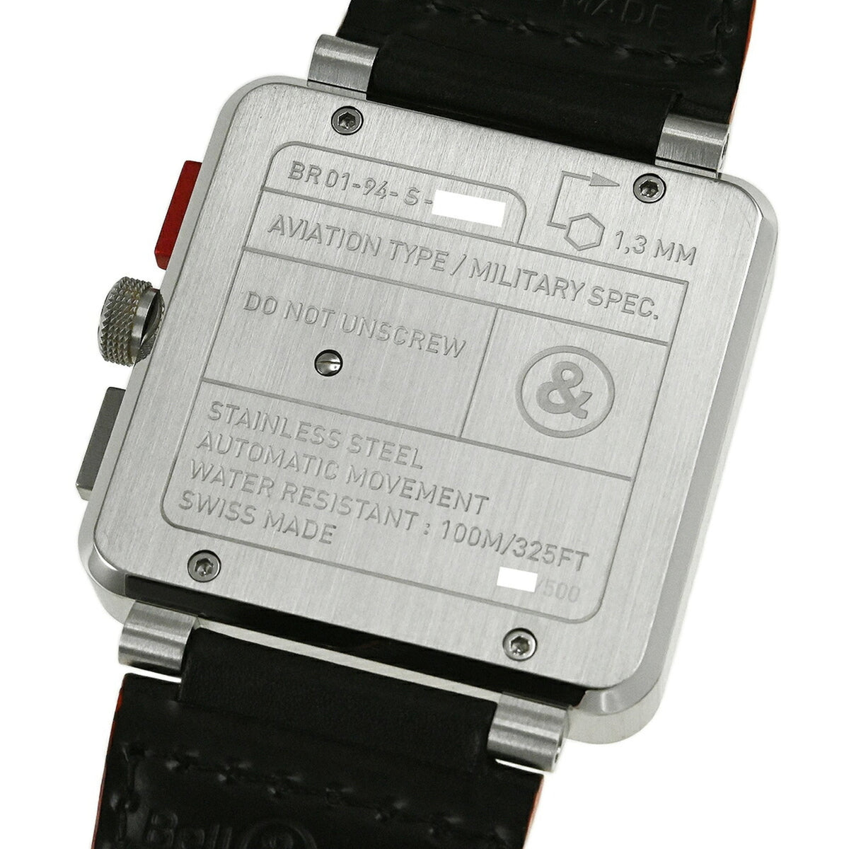 Bell & Ross BR 01-94 B-ROCKET BR0194-B-ROCKET/SCA Black, Silver Dial 46mm Watch