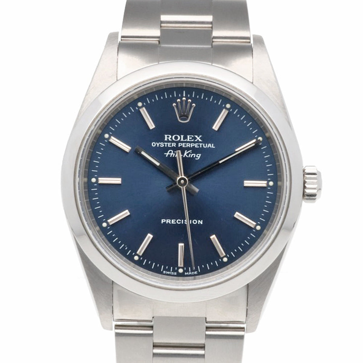 Rolex Air-King Oyster Perpetual 14000 Navy Dial 34mm Watch