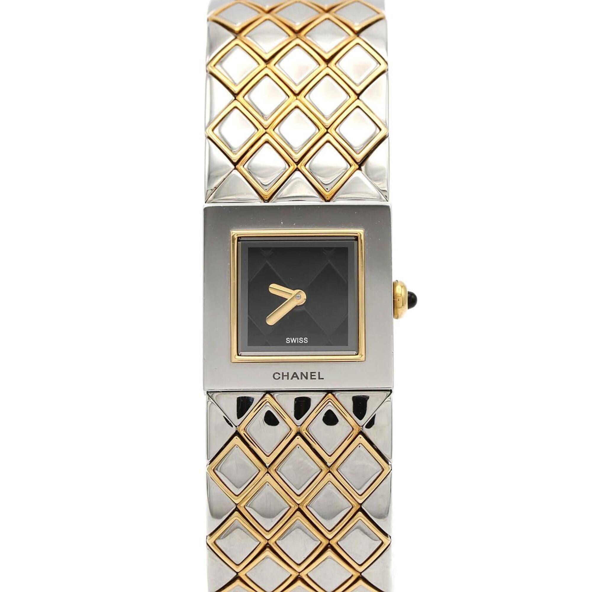 Montre Chanel Matelassé Combination H0475 Noir, cadran de 19 mm