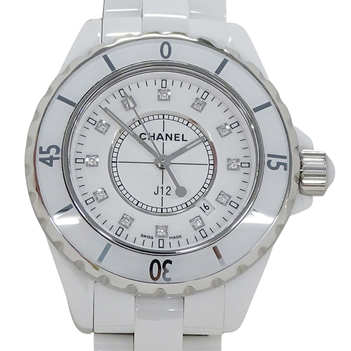 Montre Chanel J12 H1628 Blanc avec cadran de 33 mm