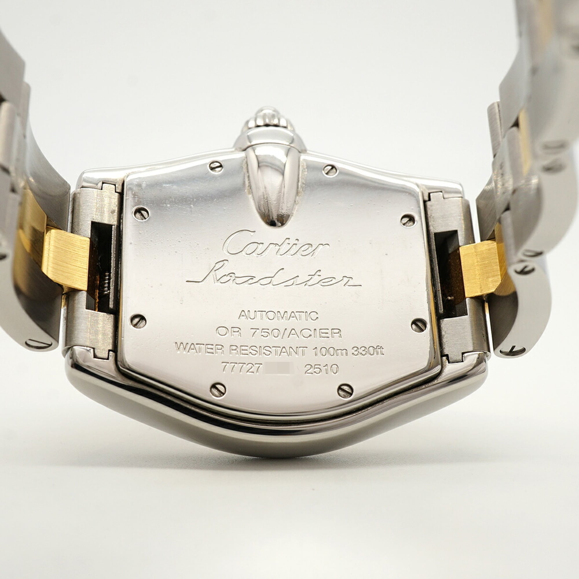 Cartier Roadster LM W62031Y4 Silver Dial 37mm Watch