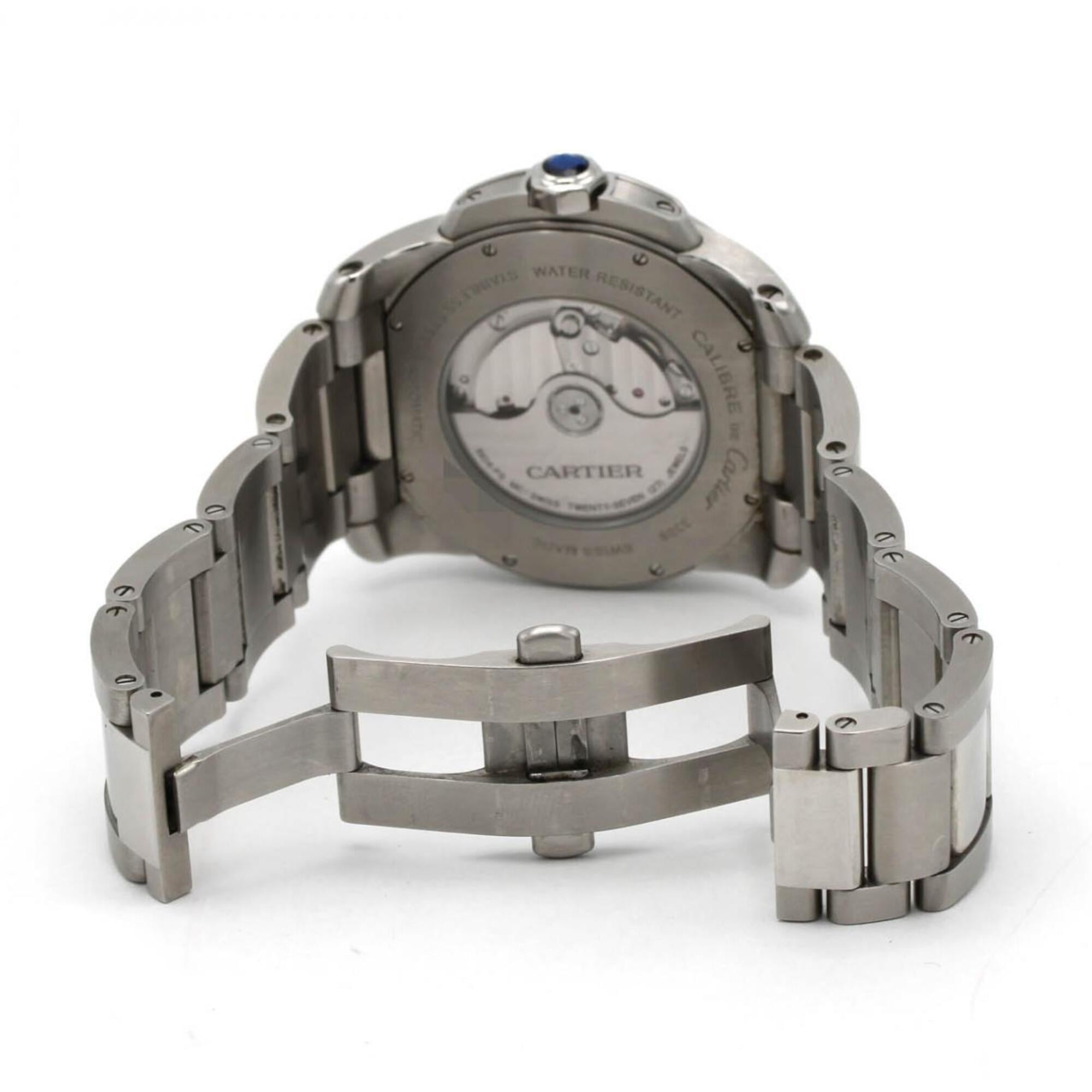 Cartier Calibre de LM W7100015 Silver Dial 42mm Watch