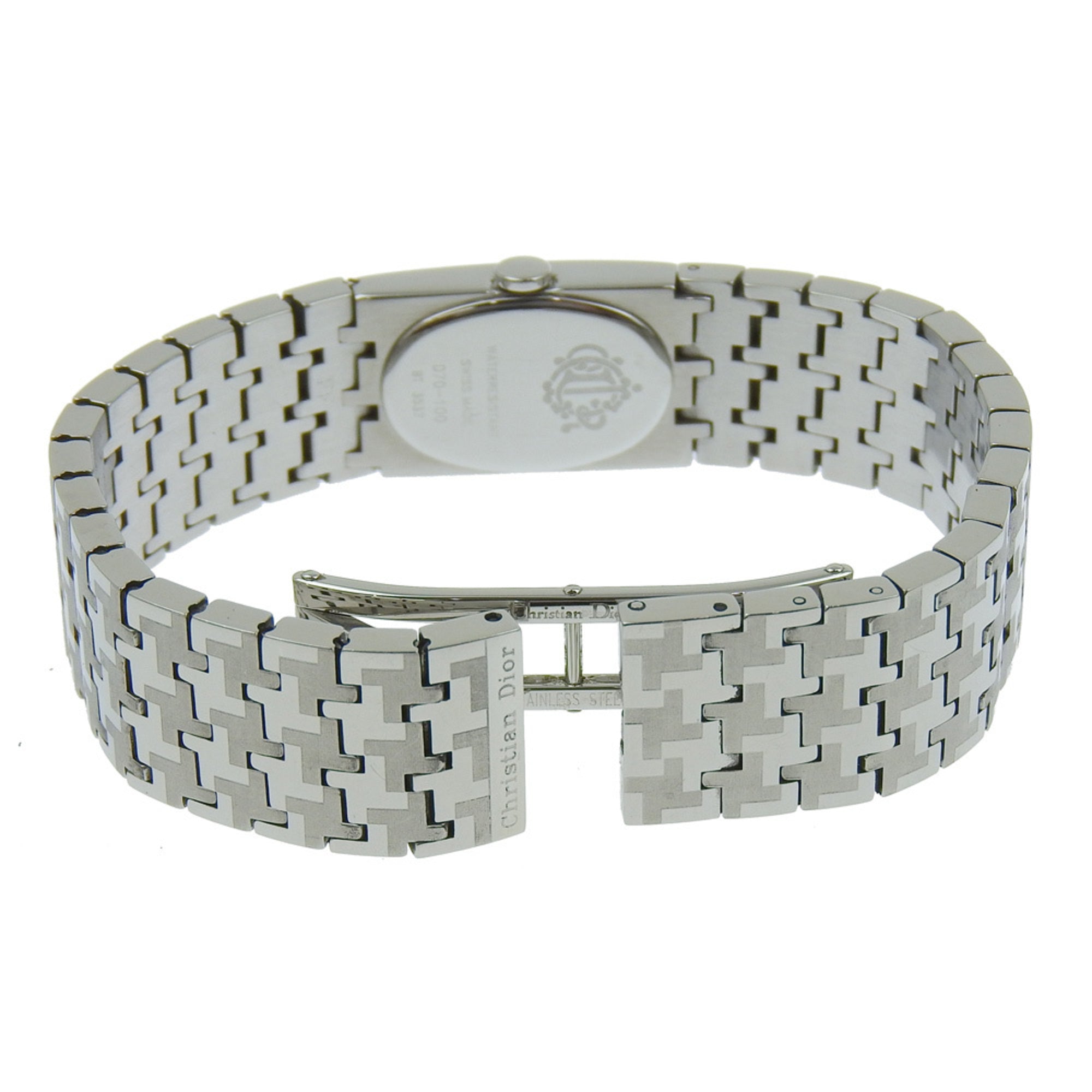 Christian Dior Miss Horloge D70-100 Roestvrij staal Kwarts Analoge wijzerplaat Zwarte wijzerplaat Dameshorloge