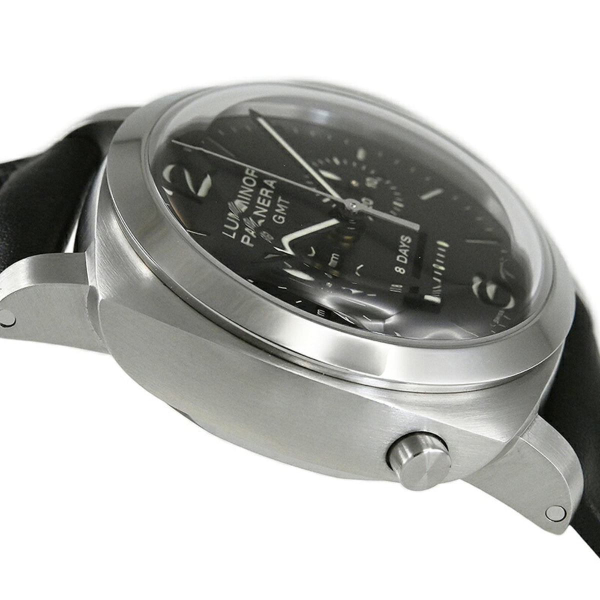 Panerai Luminor Chrono Monopulsante 8 Tage GMT PAM00275 Schwarz Zifferblatt 44 mm Uhr