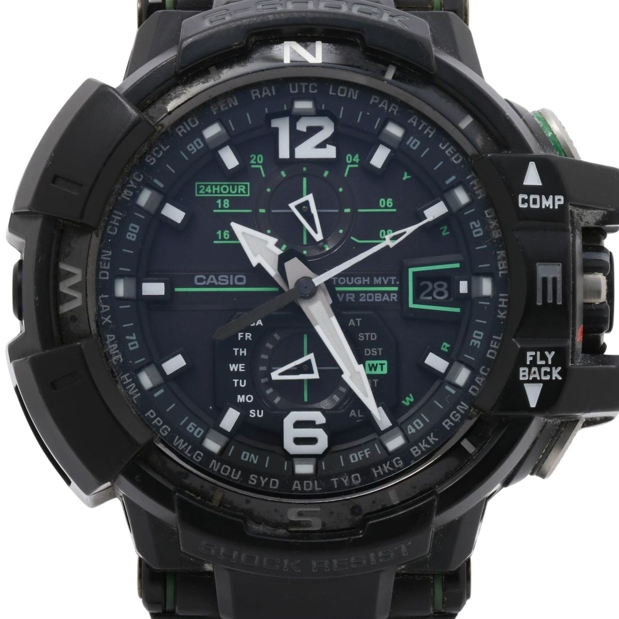 CASIO GSHOCK MASTER OF G AIR GRAVITYMASTER GWA11001A3JF Black Resin Men's Analog Watch