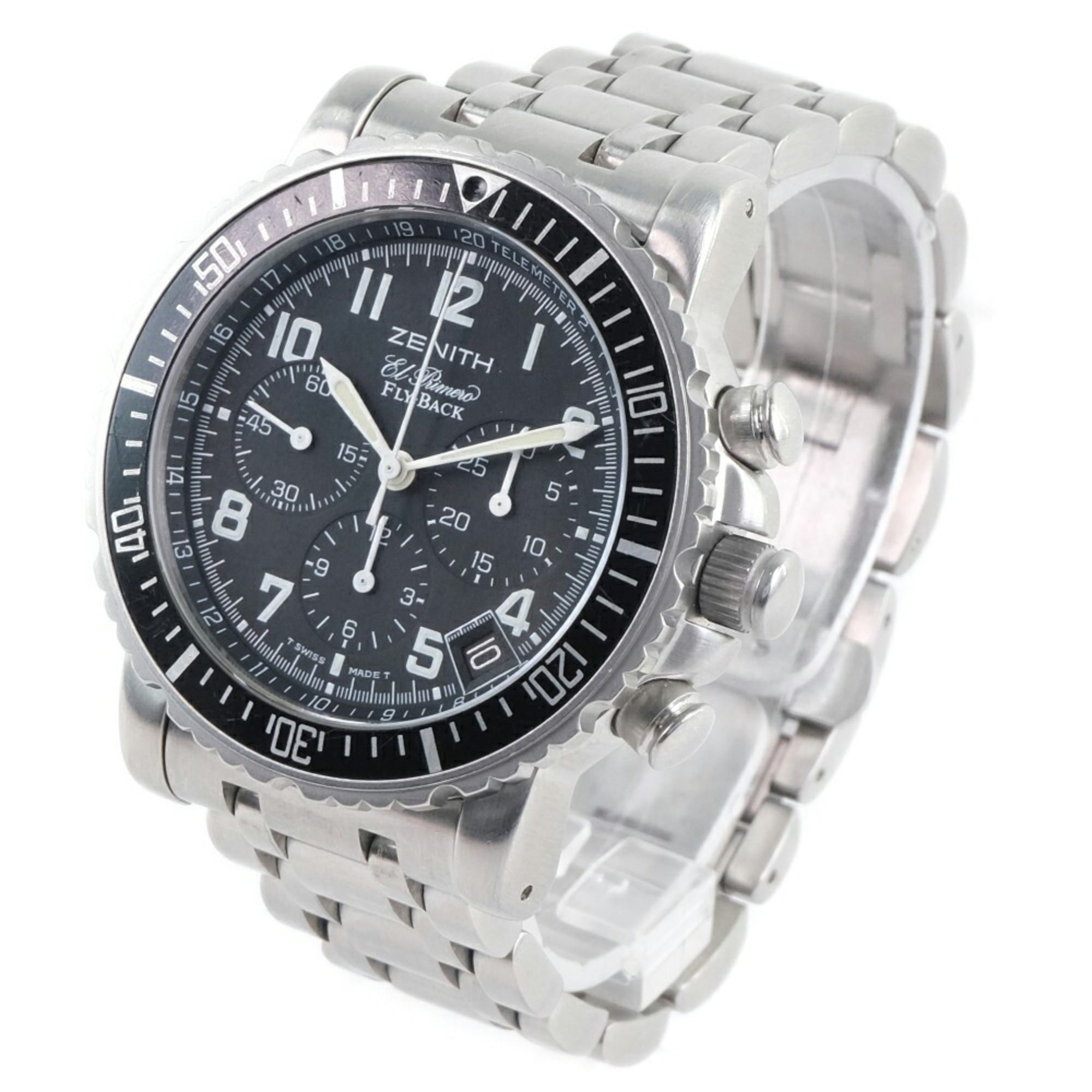 Zenith El Primero Rainbow Black 01/02.0470.405 Stainless Steel Automatic Chronograph