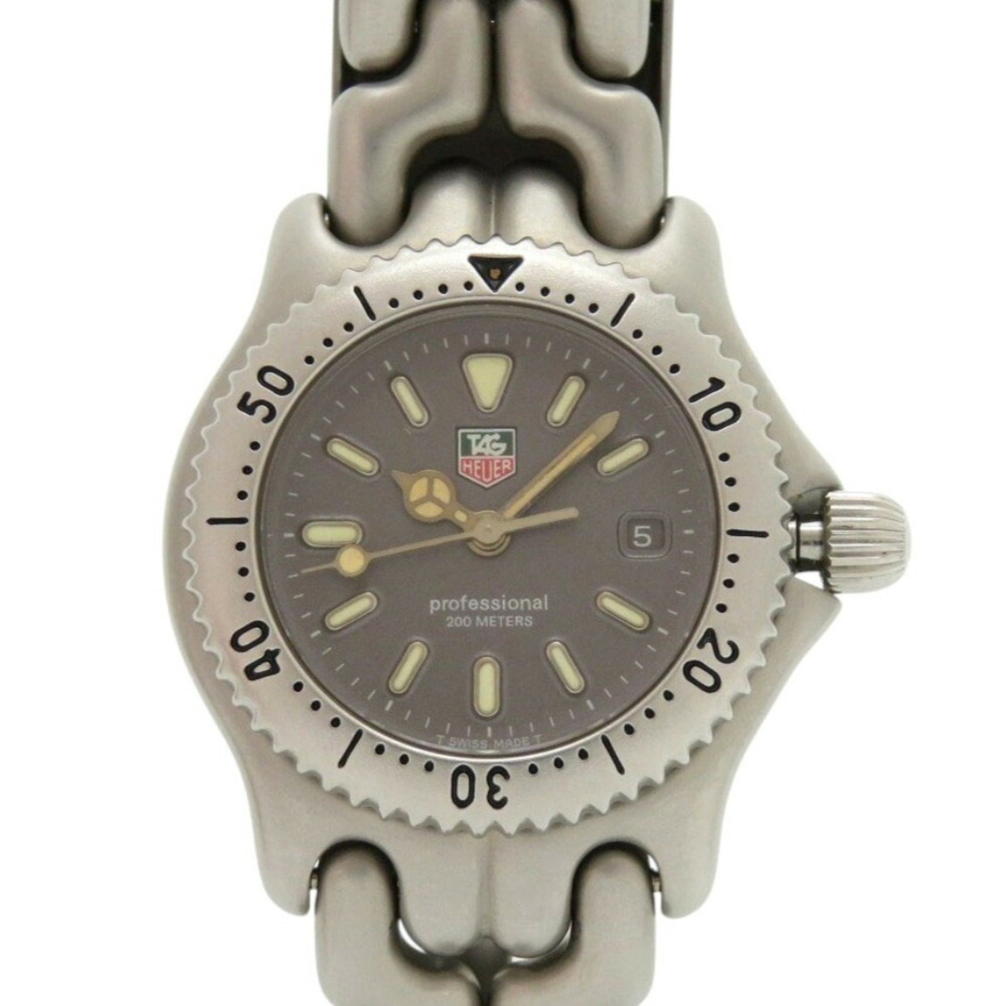 TAG Heuer S99.215 Professional 200m Stainless Steel Grey Quartz Watch 1908TAG HEUER