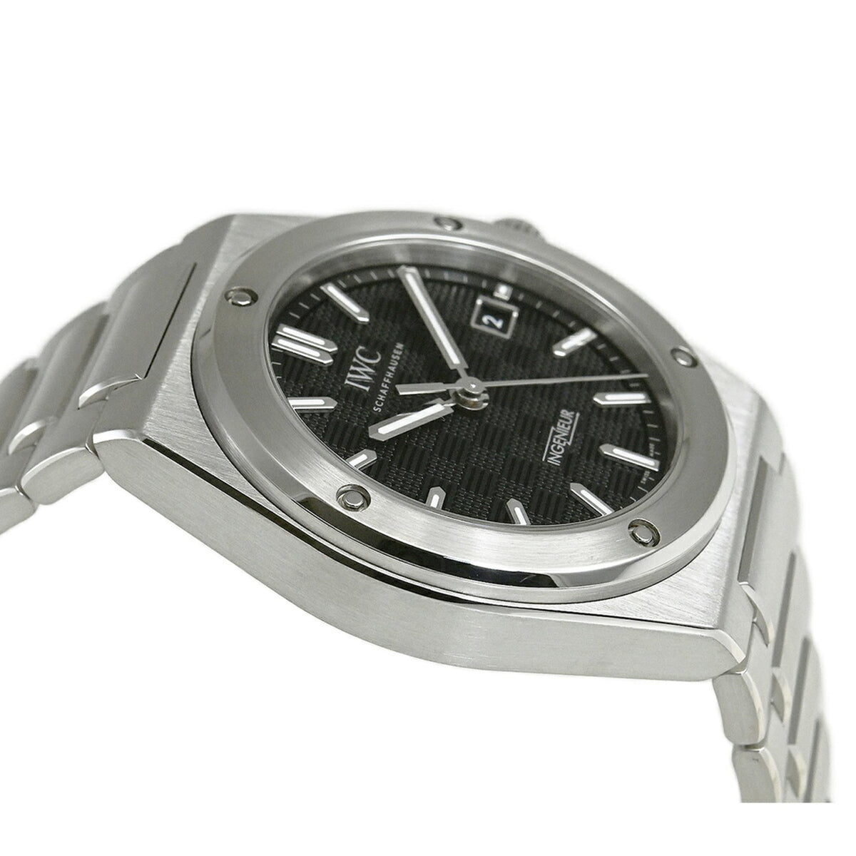 IWC Ingenieur IW328901 met zwarte wijzerplaat 40mm horloge