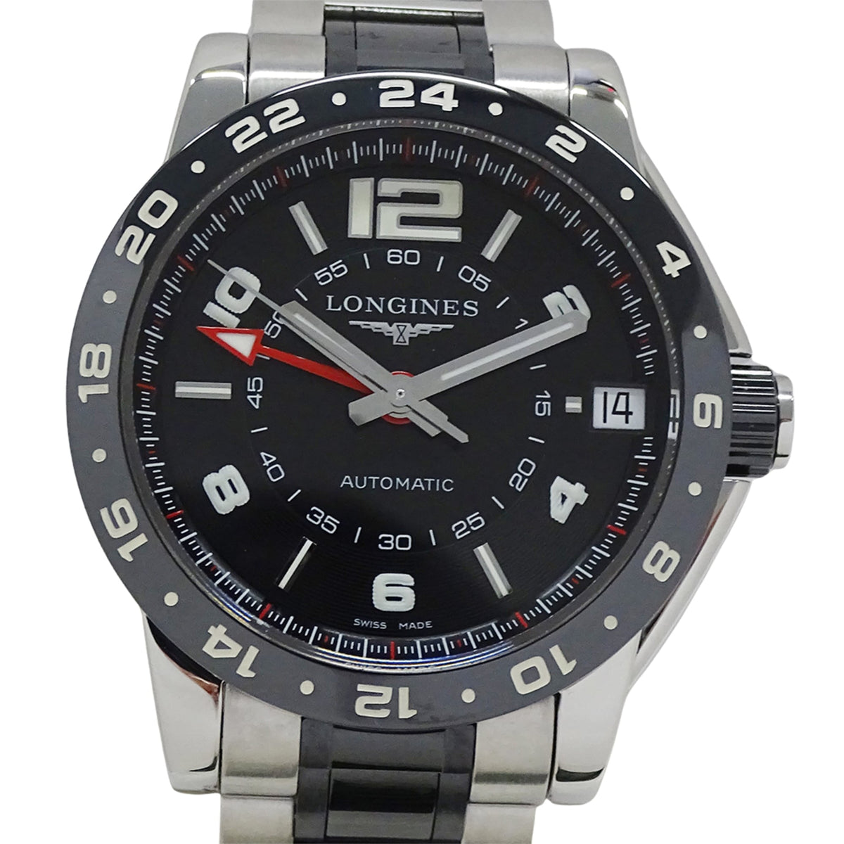Longines Admiral GMT L3.669.4 Black Dial 42mm Watch