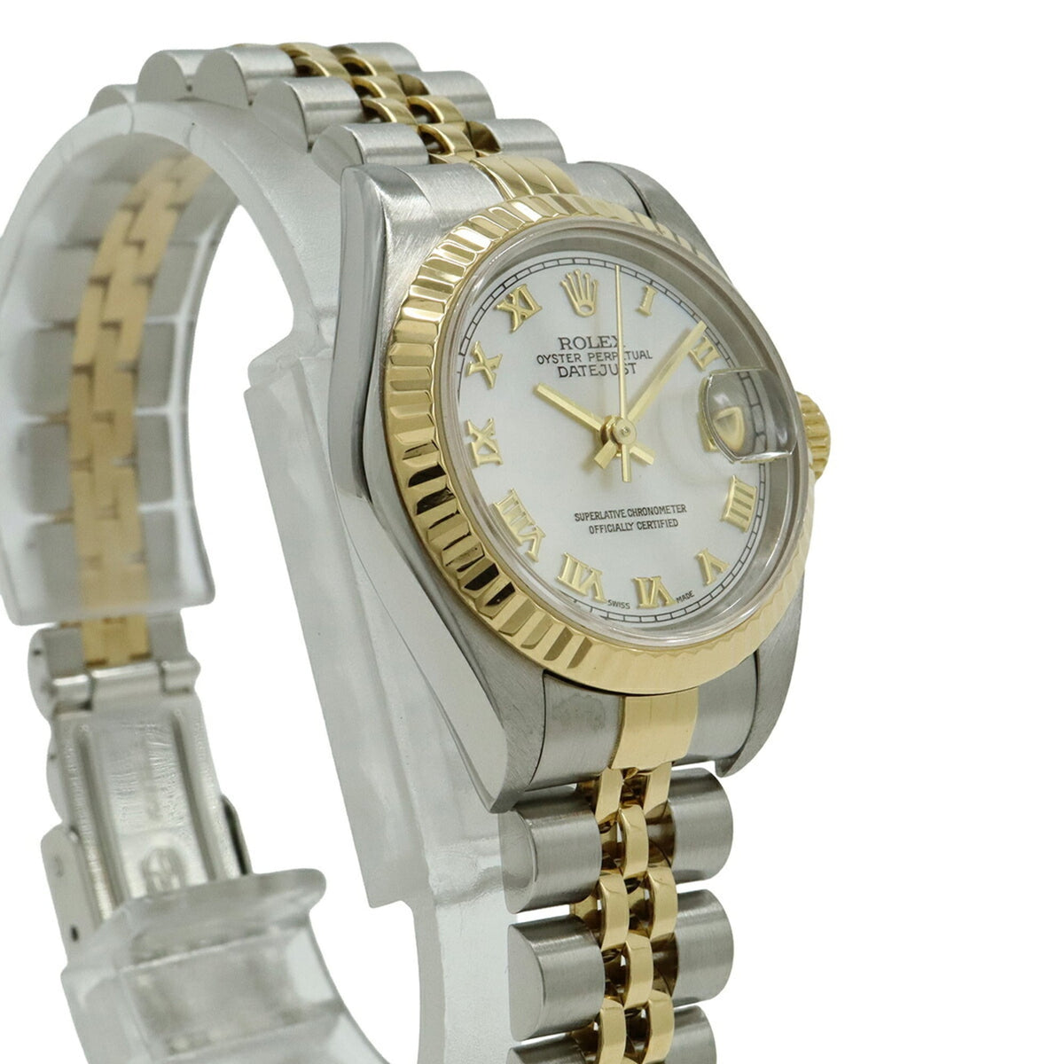 Rolex Datejust White 79173NR White shell Dial 26mm Watch