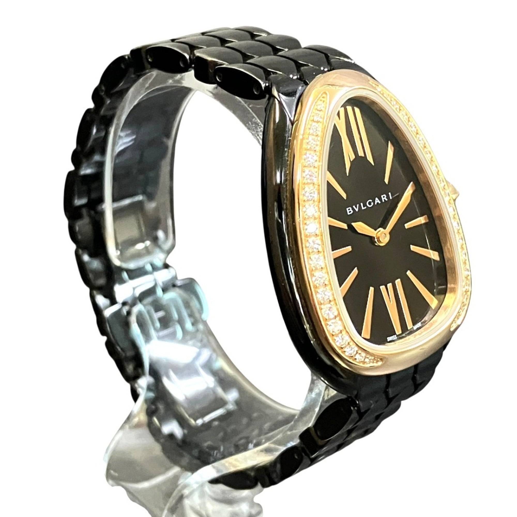 Bvlgari Bulgari BVLGARI Serpenti Seduttori 103706 Schwarz Zifferblatt 25 mm Uhr