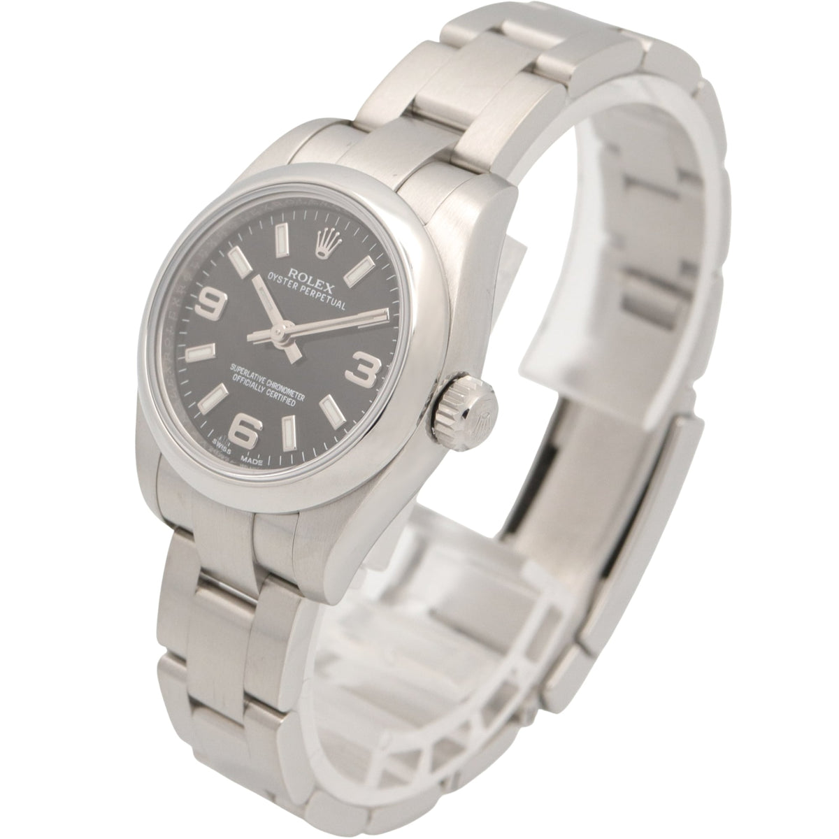 Montre Rolex Oyster Perpetual 176200 Noir avec cadran de 26 mm