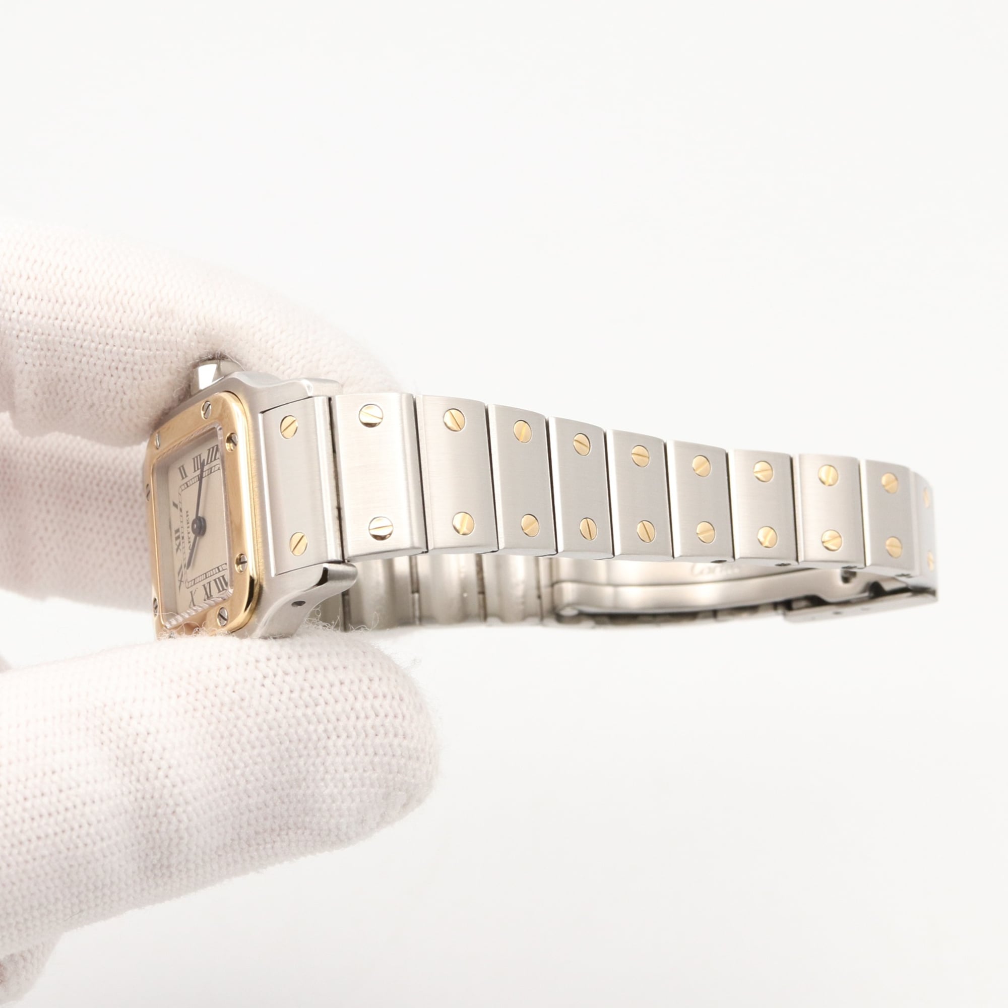 Cartier Santos Galbee SM W20012C4 Silver Dial 23mm Watch