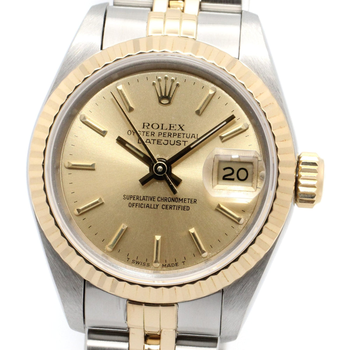 Rolex Datejust R-series 18K ( 69173 Champagne, Gold Dial 26mm Watch