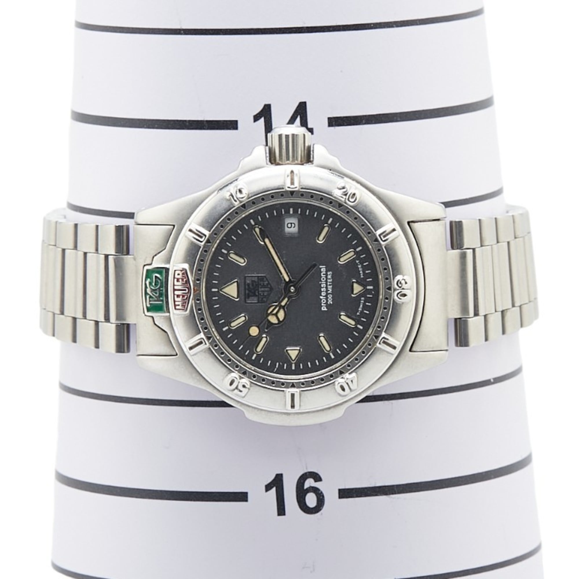 TAG Heuer Uhr der Serie 4000, Modell WF1411-0Quarz graues Zifferblatt, Edelstahl, Damenuhr, HEUER
