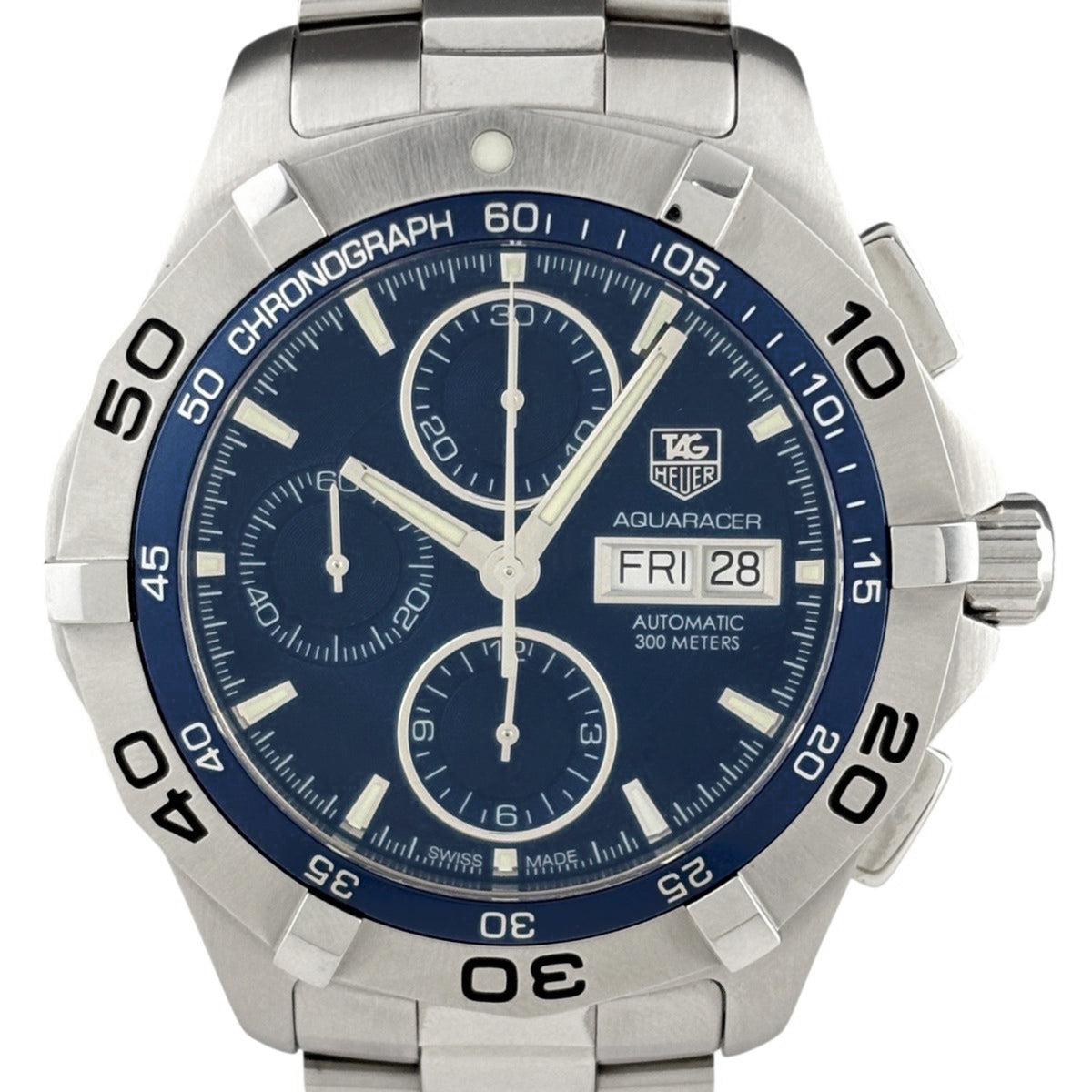 Montre TAG Heuer Aquaracer CAF2012, cadran bleu, 44 mm