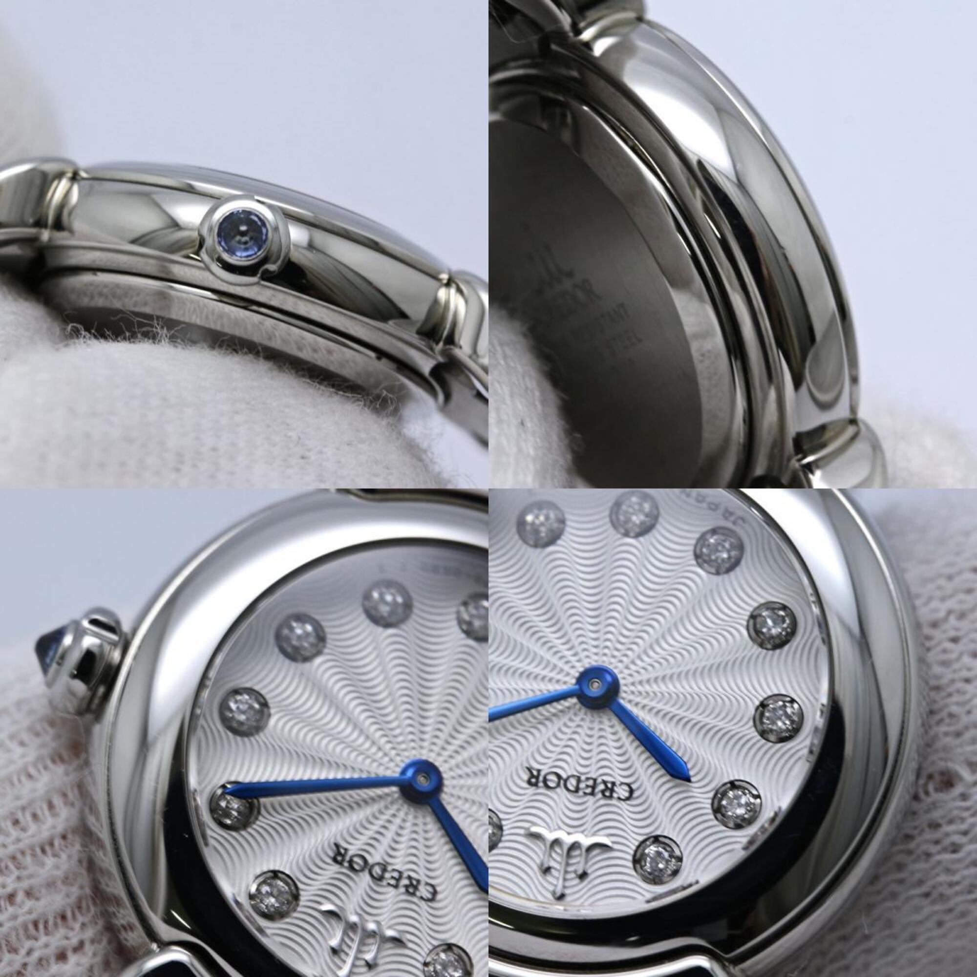 Seiko Credor GSTE803 1E70-0DV0 Silver Dial 22mm Watch