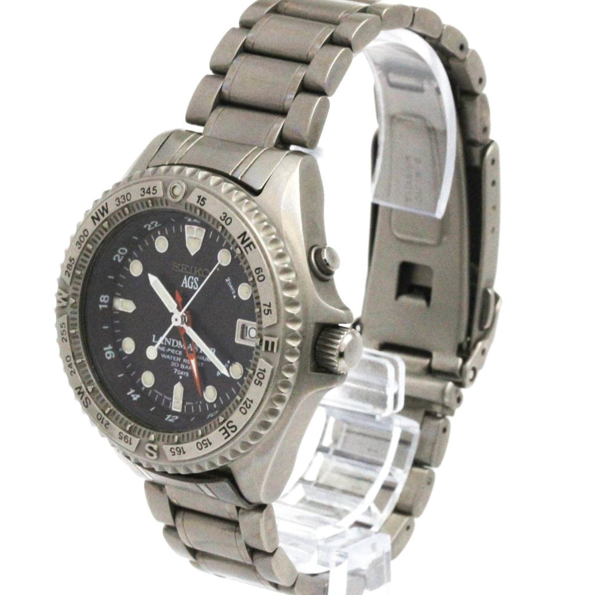 Montre Seiko Land Master 5M45-6A00 Noir cadran 41 mm
